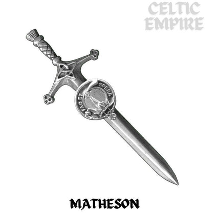 Matheson Family Clan Crest Kilt Pin, Scottish Pin