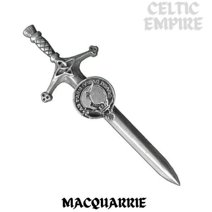 MacQuarrie Family Clan Crest Kilt Pin, Scottish Pin