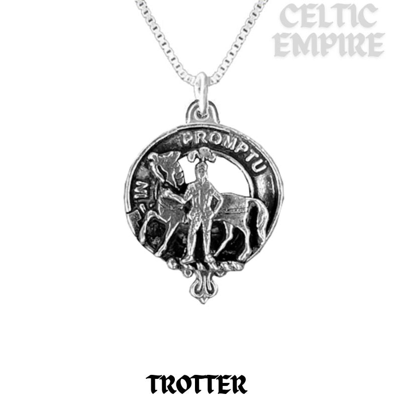 Trotter Family Clan Crest Scottish Pendant