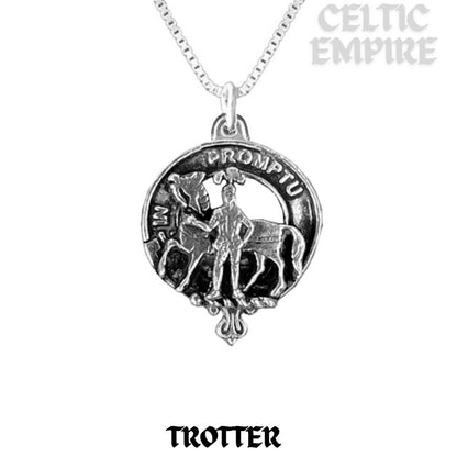 Trotter Family Clan Crest Scottish Pendant