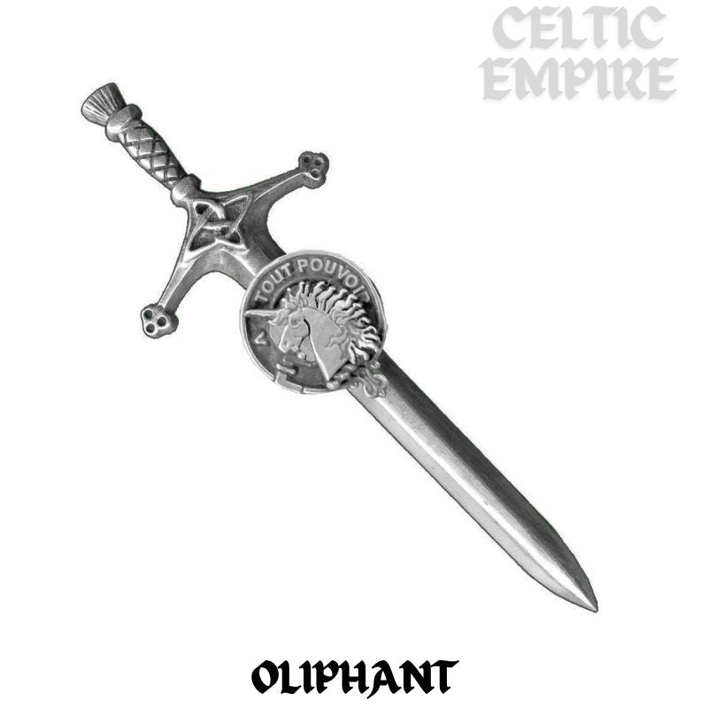 Oliphant Family Clan Crest Kilt Pin, Scottish Pin