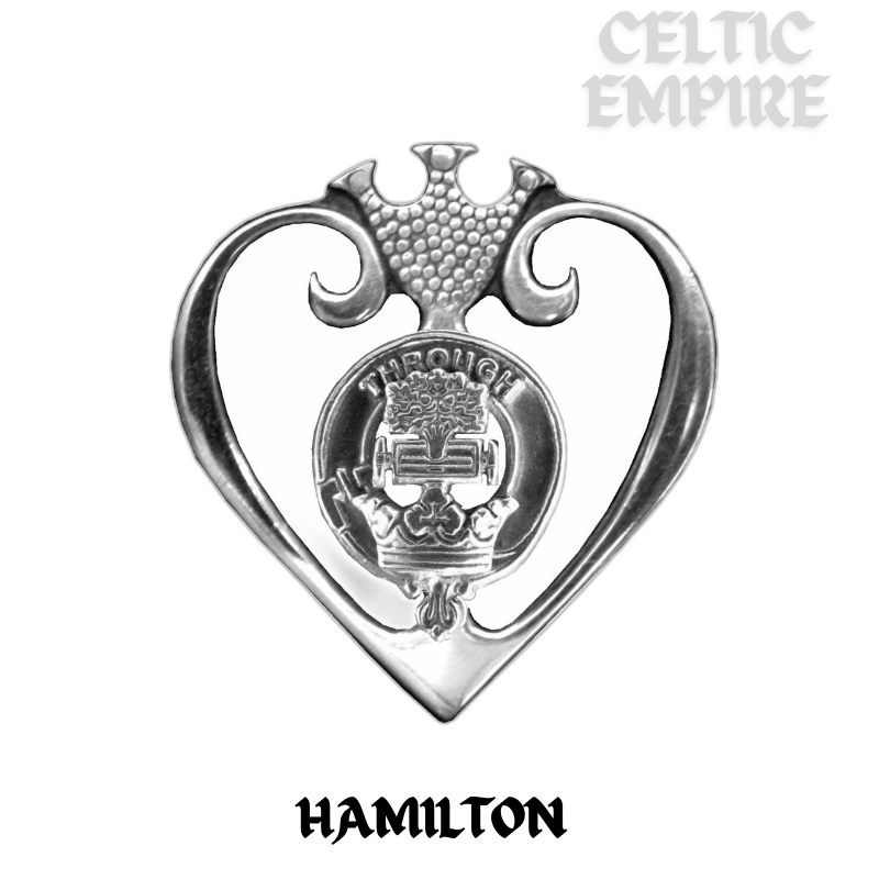 Hamilton Family Clan Crest Luckenbooth Brooch or Pendant