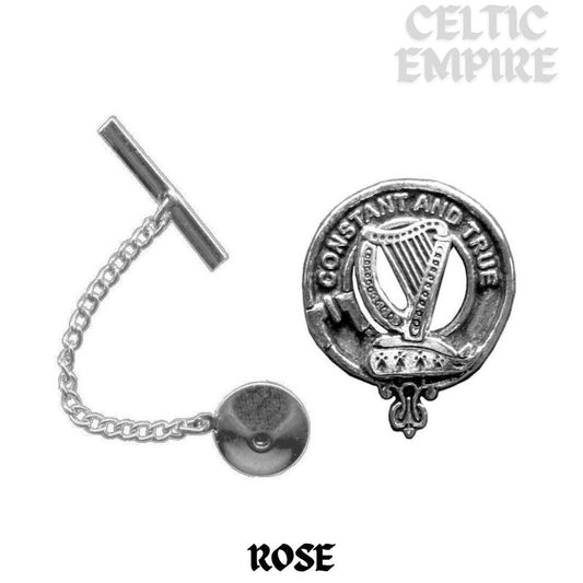 Rose Family Clan Crest Scottish Tie Tack/ Lapel Pin