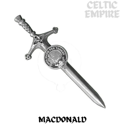 MacDonald ,Family Clan Donald Family Clan Crest Kilt Pin, Scottish Pin