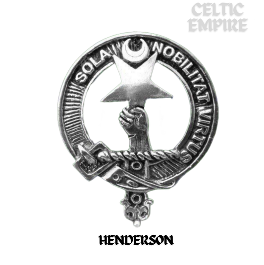 Henderson Family Clan Crest Scottish Cap Badge