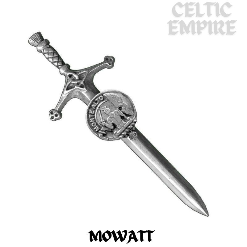 Mowatt Family Clan Crest Kilt Pin, Scottish Pin