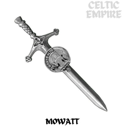 Mowatt Family Clan Crest Kilt Pin, Scottish Pin