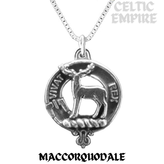 MacCorquodale Family Clan Crest Scottish Pendant