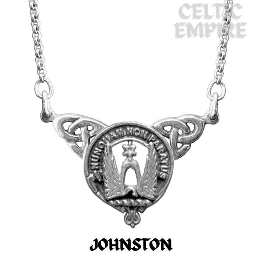 Johnston Family Clan Crest Double Drop Pendant