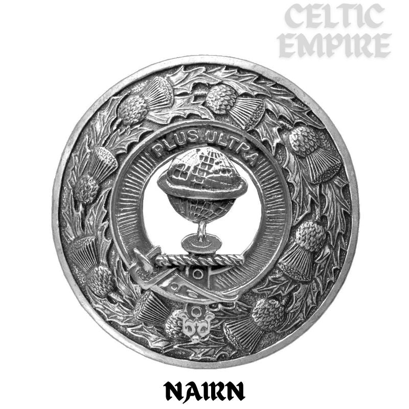 Nairn Family Clan Badge Scottish Plaid Brooch