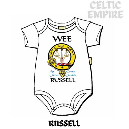 Russell Scottish Family Clan Crest Baby Jumper