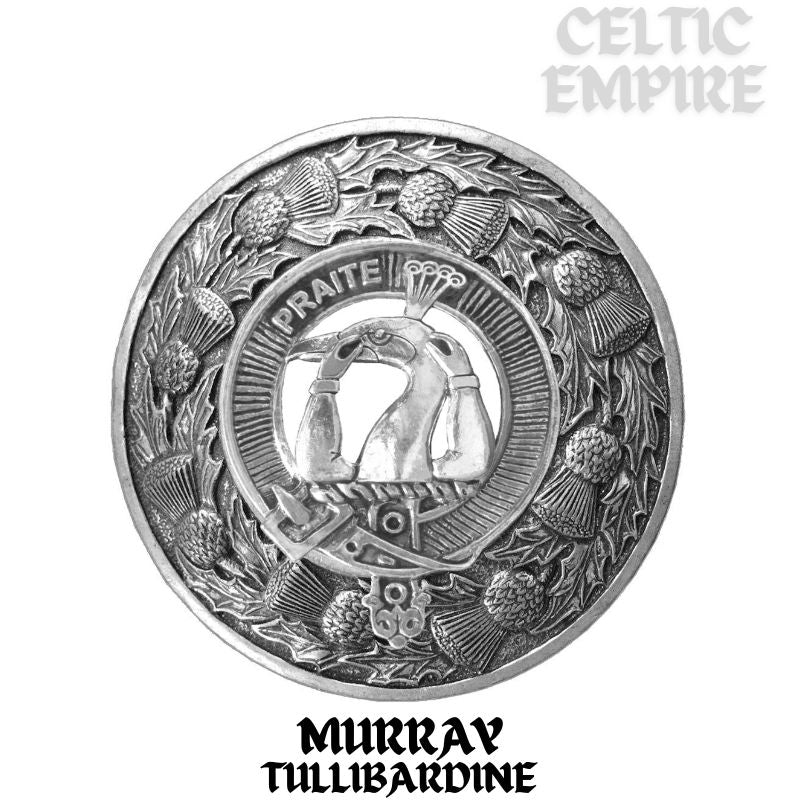 Murray (Tullibardine) Family Clan Badge Scottish Plaid Brooch