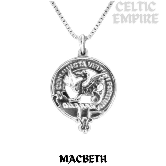 MacBeth Family Clan Crest Scottish Pendant