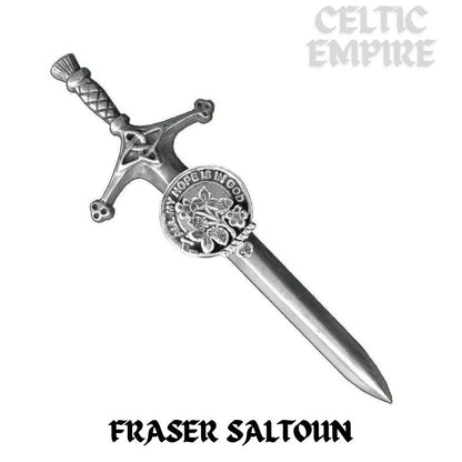 Fraser Saltoun Family Clan Crest Kilt Pin, Scottish Pin