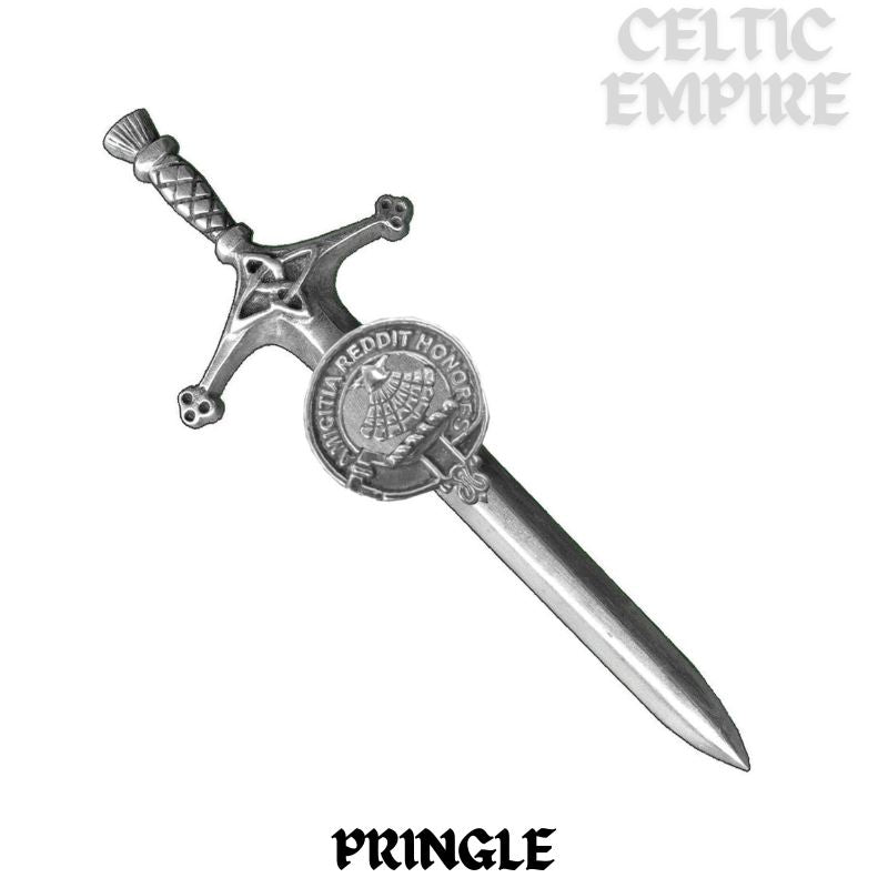 Pringle Family Clan Crest Kilt Pin, Scottish Pin