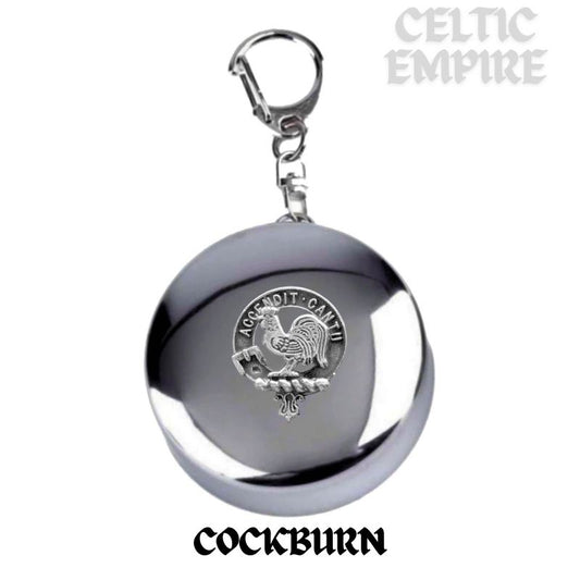 Cockburn Scottish Family Clan Crest Folding Cup Key Chain
