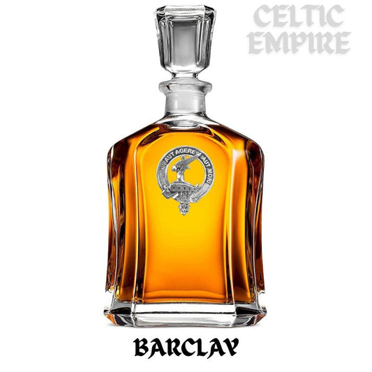 Barclay Family Clan Crest Badge Skye Decanter