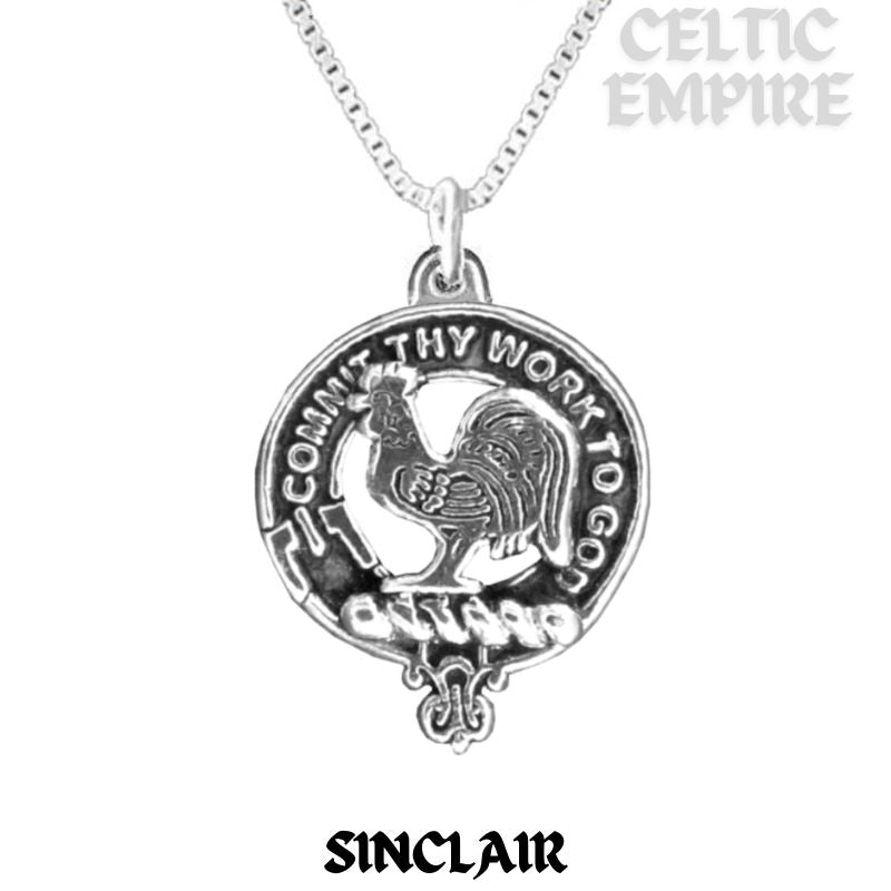 Sinclair Family Clan Crest Scottish Pendant