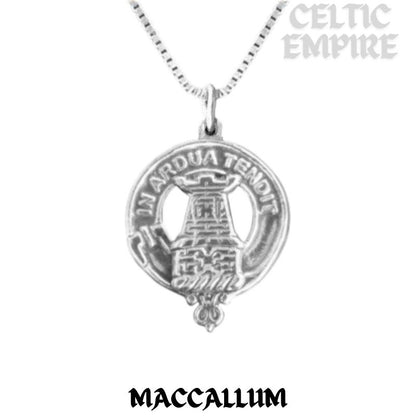 MacCallum Family Clan Crest Scottish Pendant