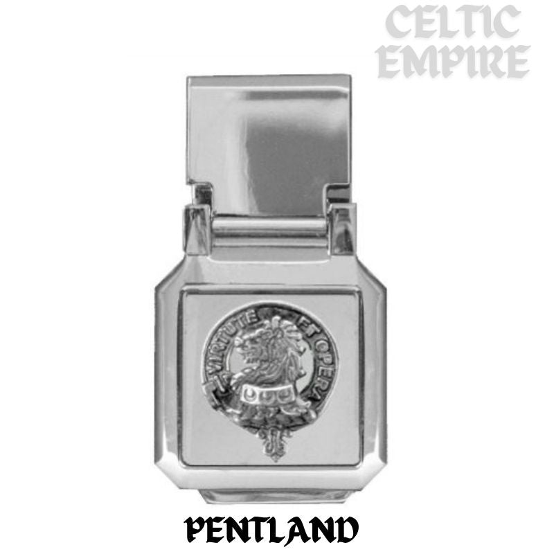 Pentland Scottish Family Clan Crest Money Clip