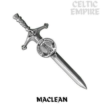MacLean Family Clan Crest Kilt Pin, Scottish Pin