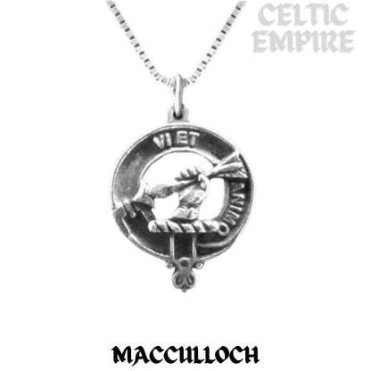 MacCulloch Family Clan Crest Scottish Pendant