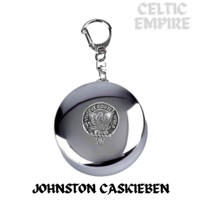 Johnston Caskieben Scottish Family Clan Crest Folding Cup Key Chain