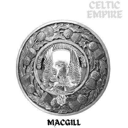 MacGill Family Clan Badge Scottish Plaid Brooch