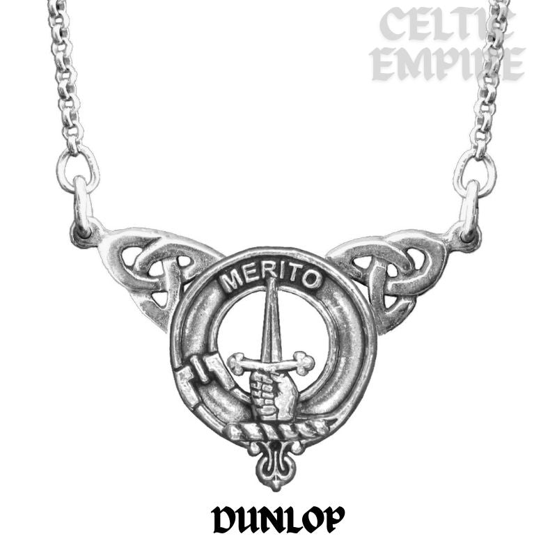 Dunlop Family Clan Crest Double Drop Pendant