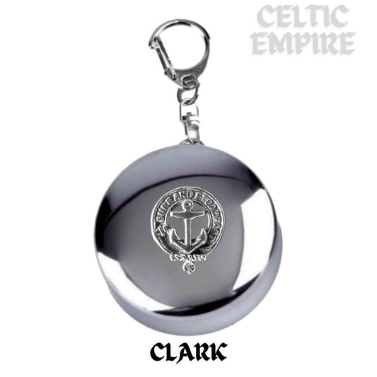 Clark Scottish Family Clan Crest Folding Cup Key Chain