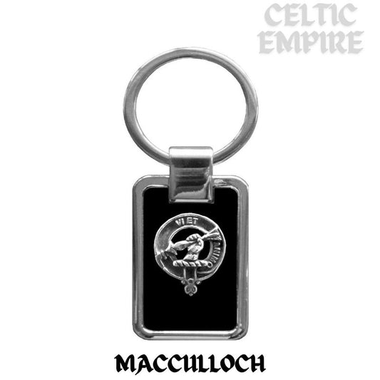 MacCulloch Family Clan Black Stainless Key Ring