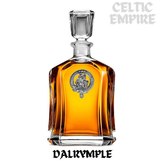 Dalrymple Family Clan Crest Badge Whiskey Decanter