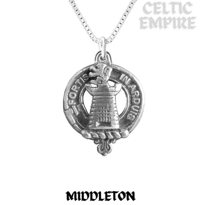 Middleton Family Clan Crest Scottish Pendant