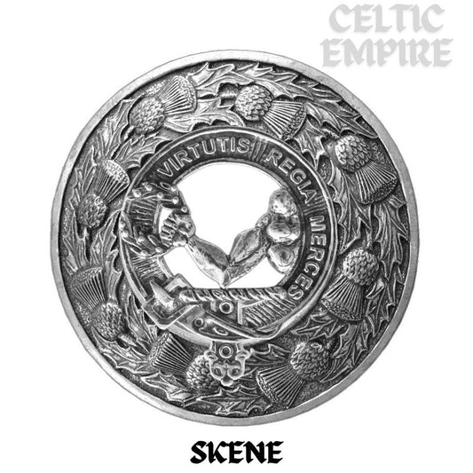Skene Family Clan Badge Scottish Plaid Brooch