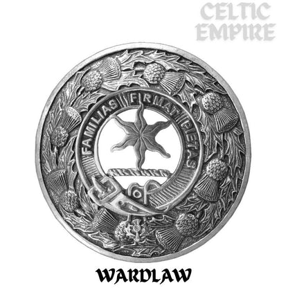 Wardlaw  Family Clan Badge Scottish Plaid Brooch