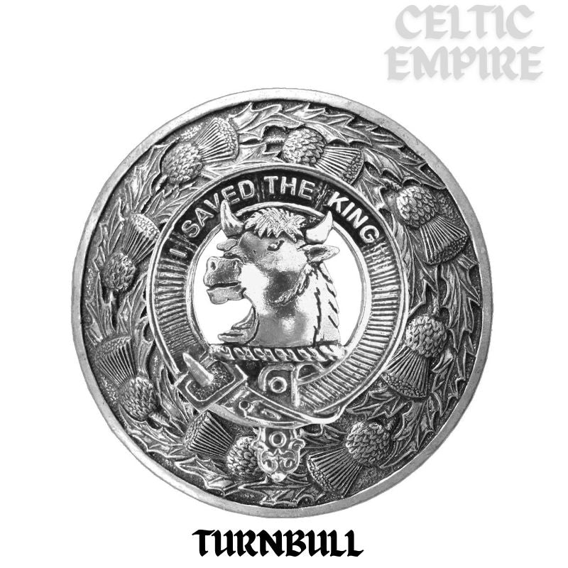 Turnbull Family Clan Badge Scottish Plaid Brooch