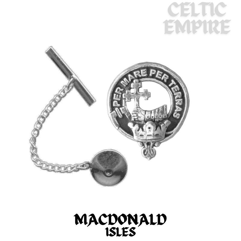 MacDonald (Isles) Family Clan Crest Scottish Tie Tack/ Lapel Pin