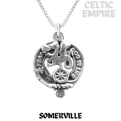 Somerville Family Clan Crest Scottish Pendant