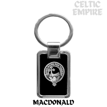 MacDonald Family Clan Black Stainless Key Ring