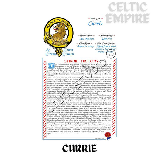 Currie Scottish Family Clan History