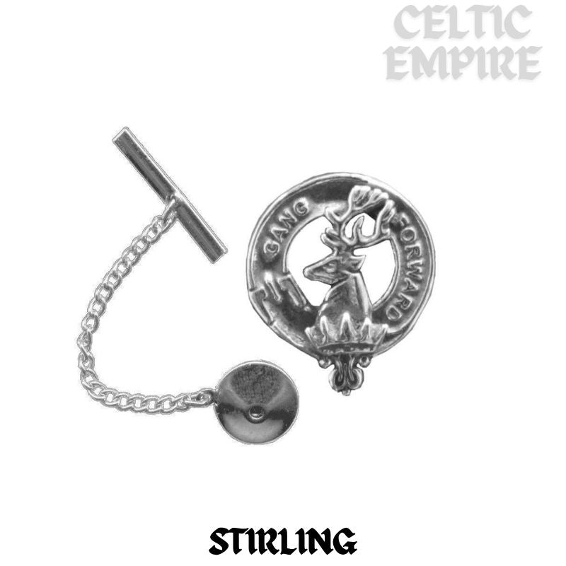 Stirling Family Clan Crest Scottish Tie Tack/ Lapel Pin