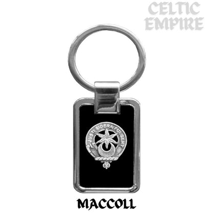 MacColl Family Clan Black Stainless Key Ring