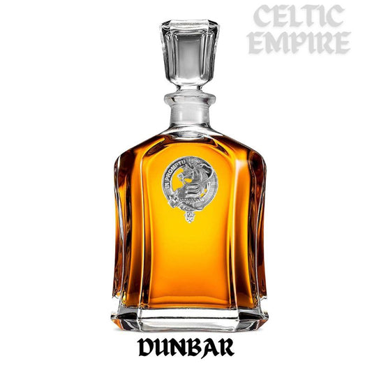 Dunbar Family Clan Crest Badge Whiskey Decanter