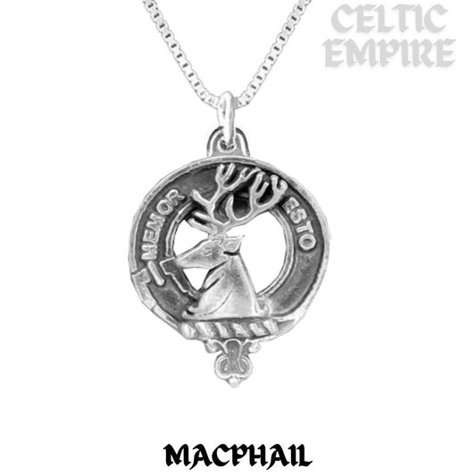 MacPhail Family Clan Crest Scottish Pendant