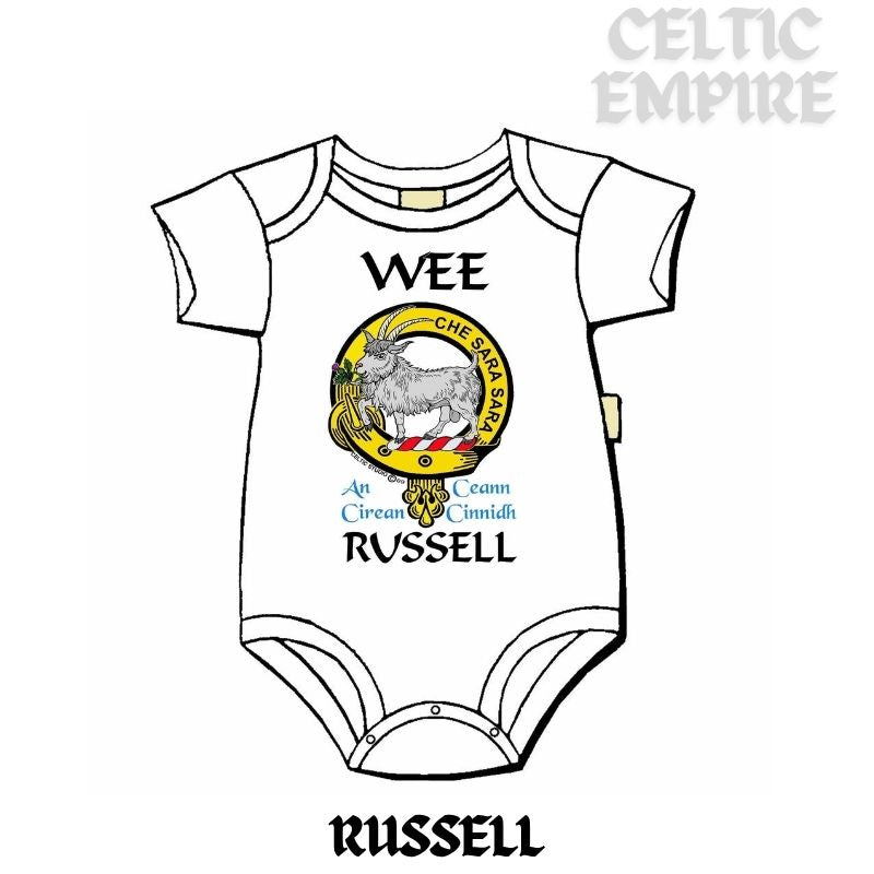 Russell Scottish Family Clan Crest Baby Jumper