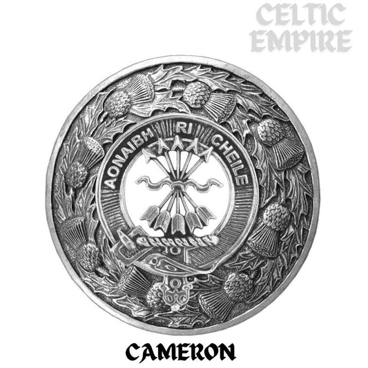 Cameron Family Clan Badge Scottish Plaid Brooch