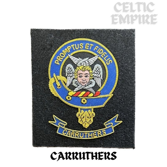 Carruthers Scottish Family Clan Embroidered Crest
