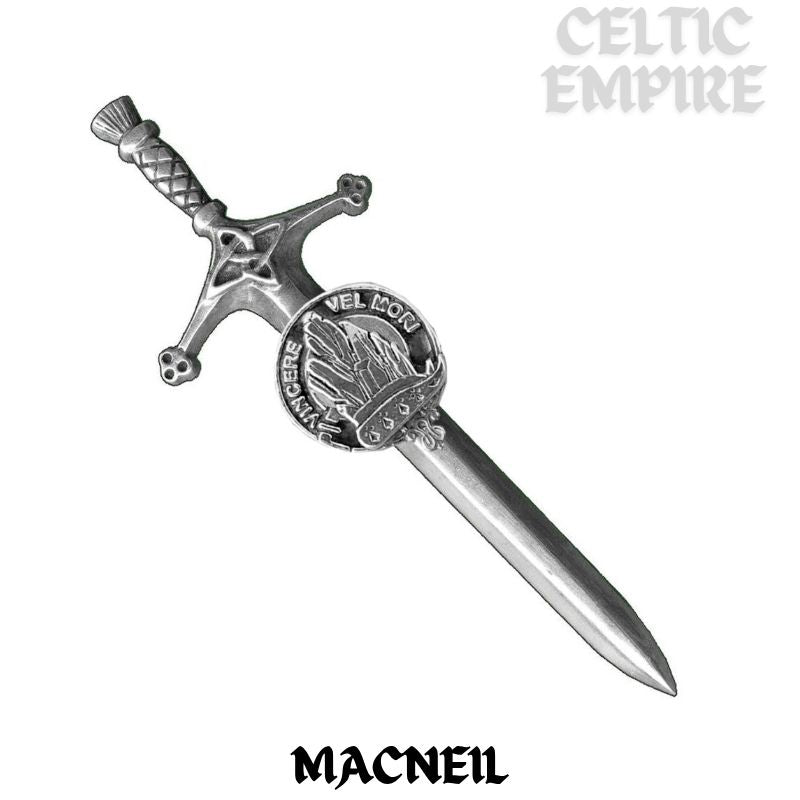 MacNeill Barra Family Clan Crest Kilt Pin, Scottish Pin
