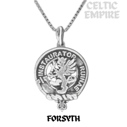 Forsyth Family Clan Crest Scottish Pendant