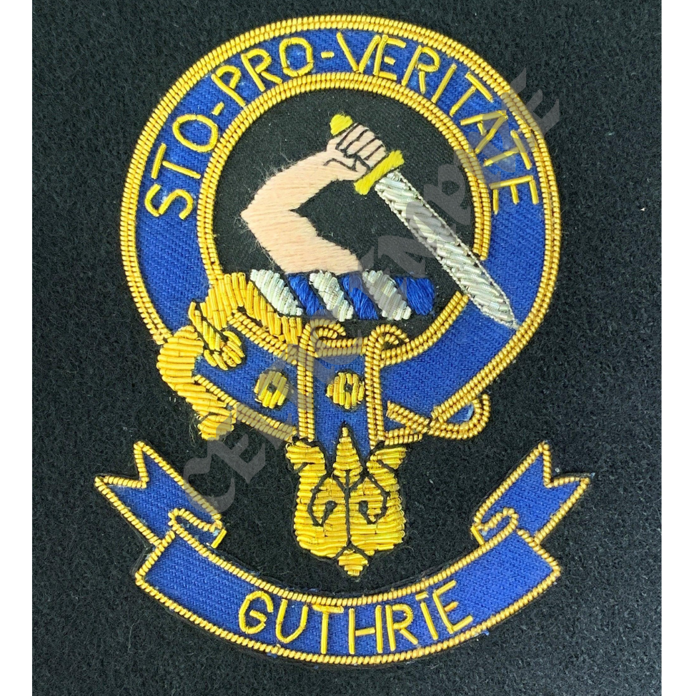 Guthrie Scottish Family Clan Embroidered Crest